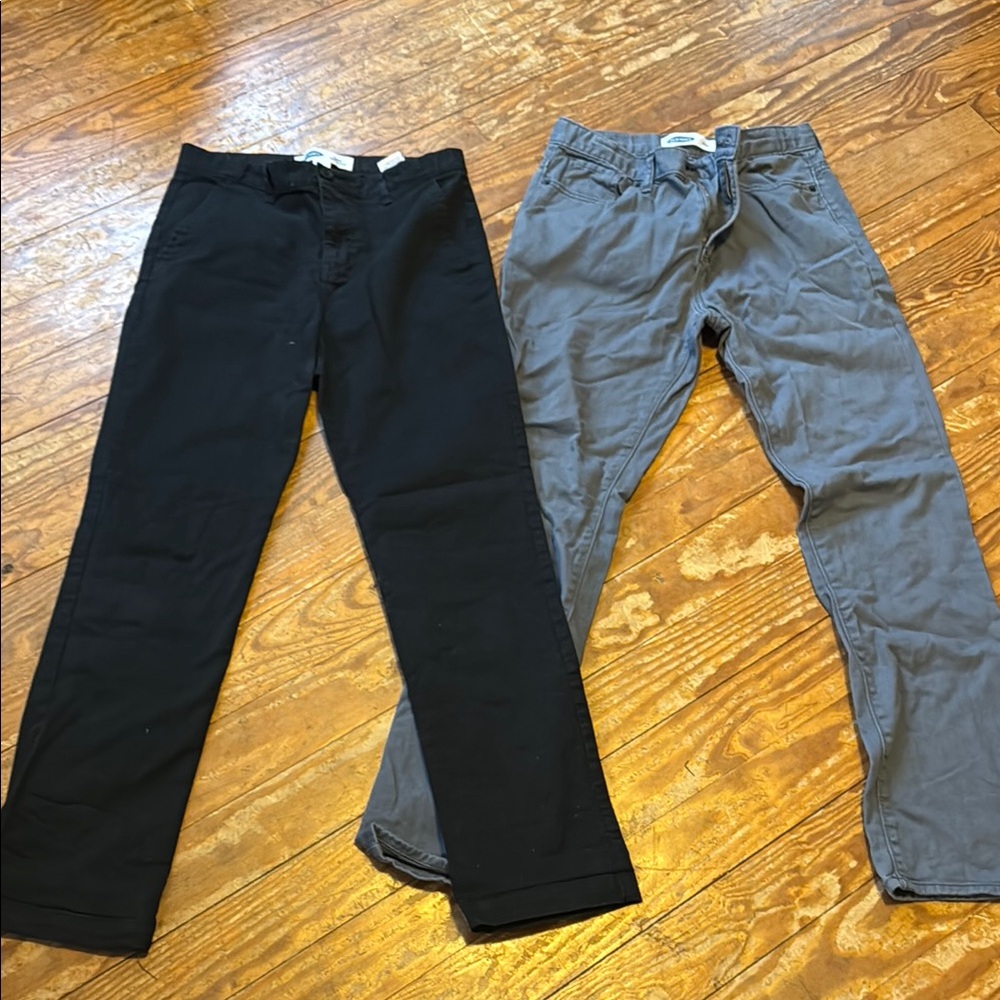 Black and Gray Casual Pants Set